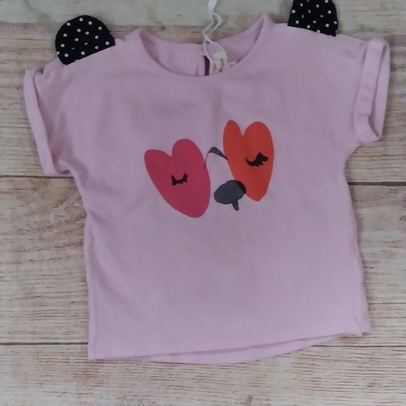 Catimini pink baby t-shirt size 18 months - Picture 1 of 2